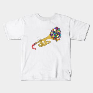 Trumpet Shrimp Kids T-Shirt